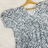 Feeding Frock Alia Cut, Free Size, Ankle Length, Tie-Up, Puff Sleeve Sleepwear in Softest Cotton Fabric (Bra Size 34"-38" | 50”-52″ length)